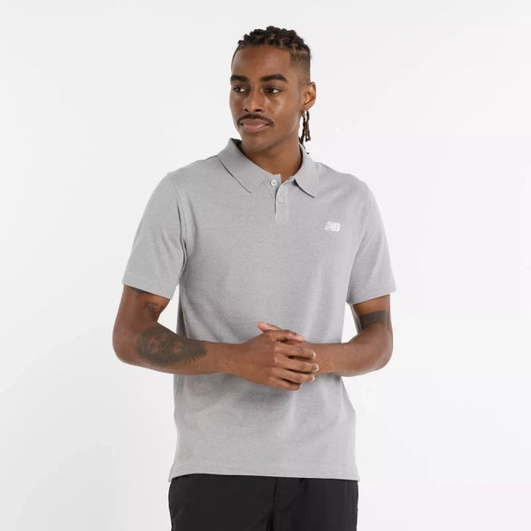 New Balance Cotton Pique Polo Shirt M Mt51519ag