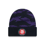 New Era Aprilia All Over Print Black Cuff Knit kötött sapka