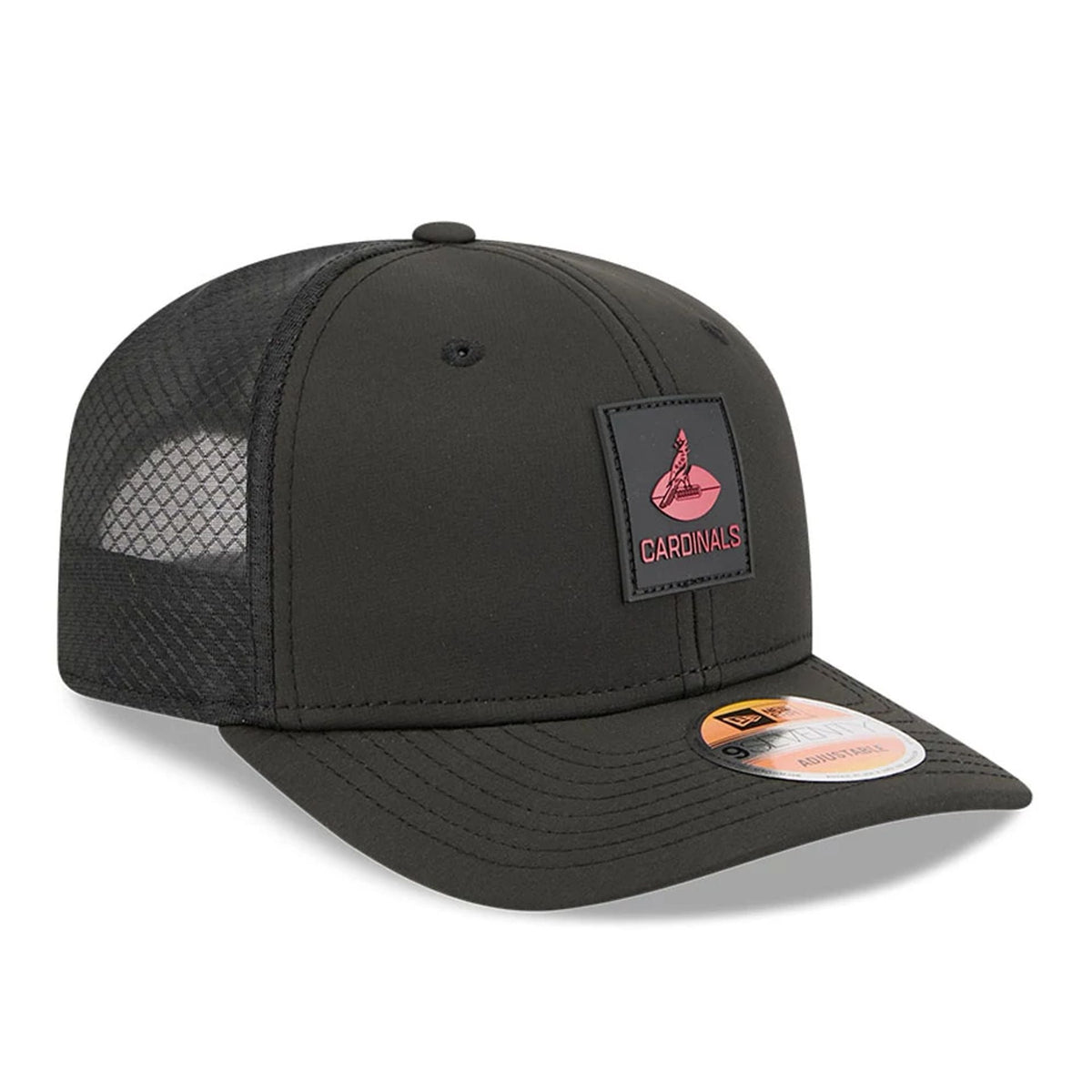 New Era Arizona Cardinals NFL Sideline 2025 Black 9SEVENTY Trucker Stretch Snap - baseball sapka