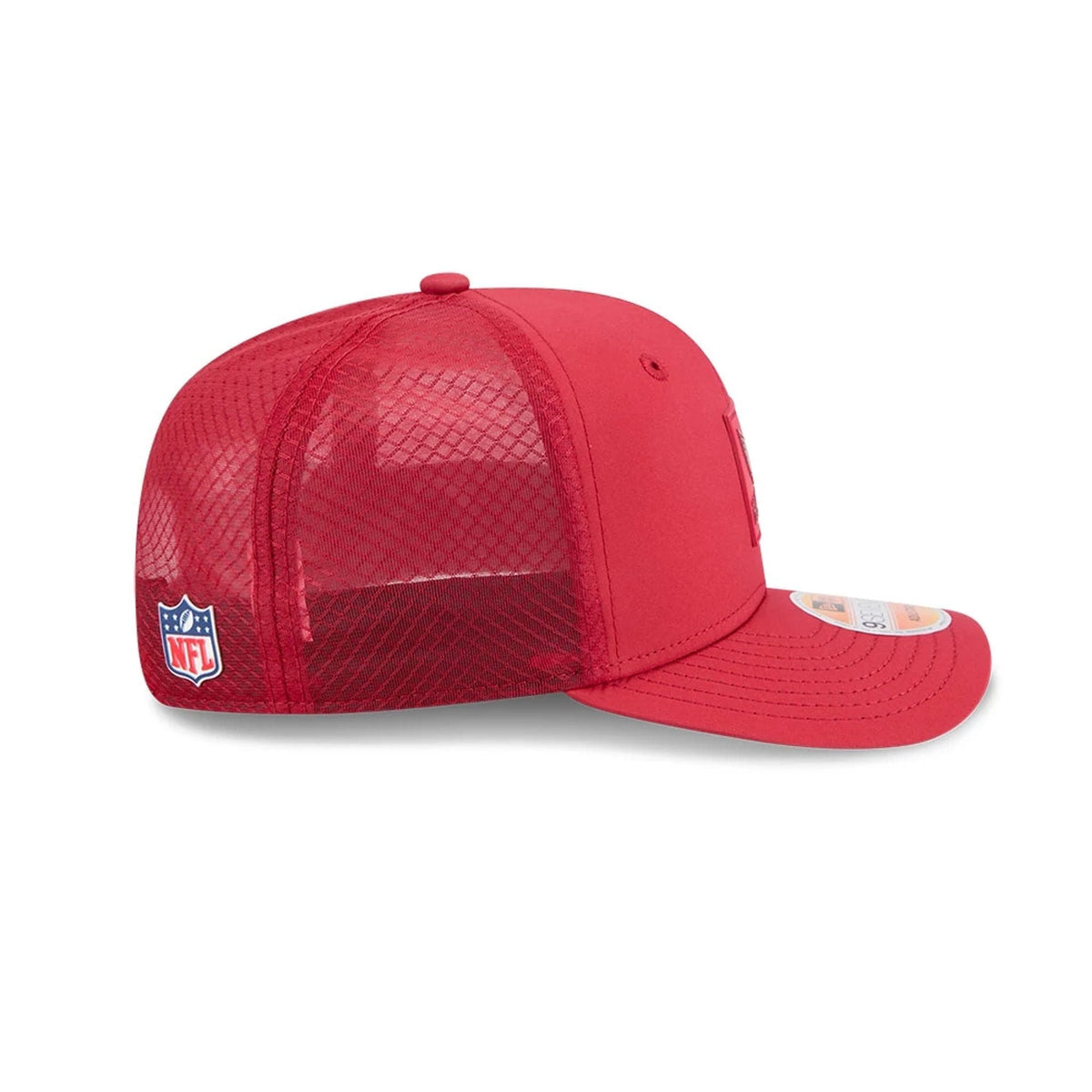 New Era Arizona Cardinals NFL Sideline 2025 Dark Red 9SEVENTY Trucker Stretch Snap - baseball sapka