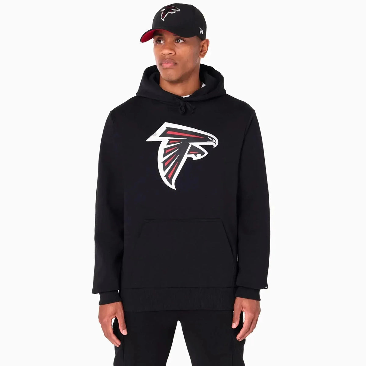 New Era Atlanta Falcons NFL Black férfi kapucnis pulóver