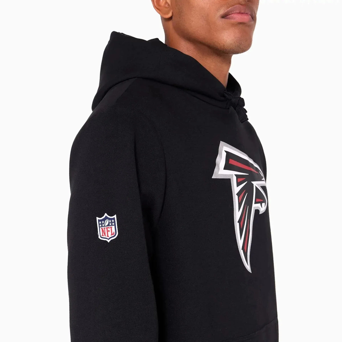 New Era Atlanta Falcons NFL Black férfi kapucnis pulóver