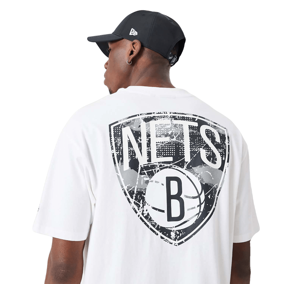 New Era Brooklyn Nets NBA Infill Team Logo White Oversized Póló - Sportmania.hu