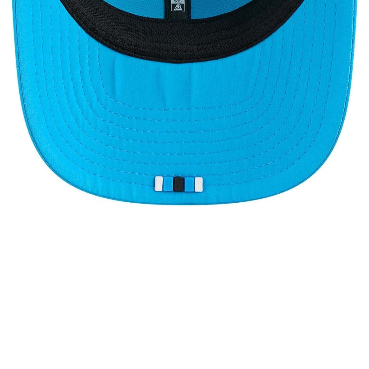 New Era Carolina Panthers NFL Sideline 2025 Blue 9SEVENTY Trucker Stretch Snap - baseball sapka