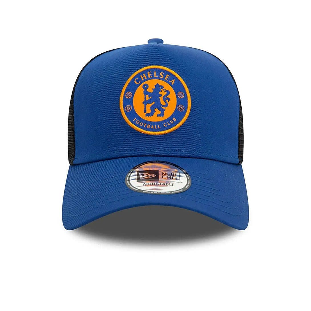 New Era Chelsea FC Lion Crest Seasonal Blue 9FORTY Trucker sapka Baseball sapka - Sportmania.hu