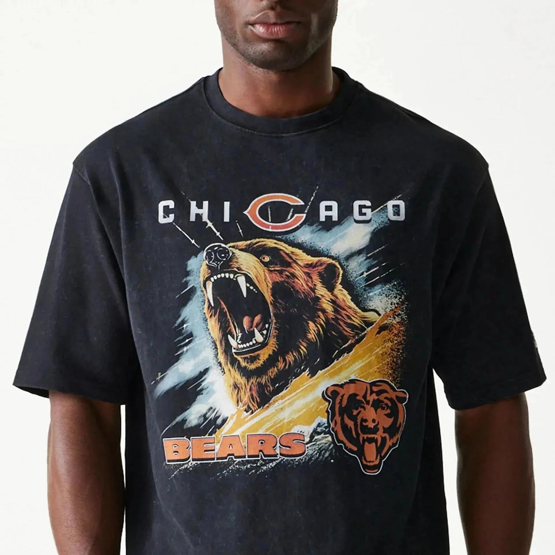 New Era Chicago Bears NFL Games Premium Apparel Black Oversized póló - Sportmania.hu