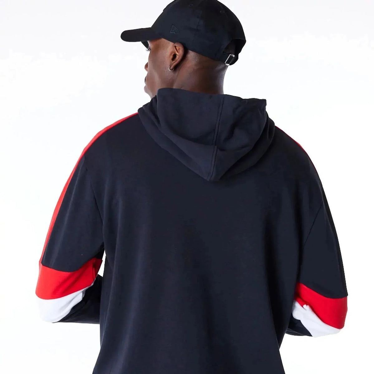 New Era Chicago Bulls Colour Block Black kapucnis pulóver
