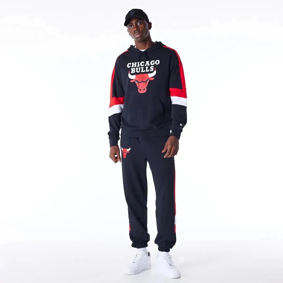 New Era Chicago Bulls Colour Block Black kapucnis pulóver