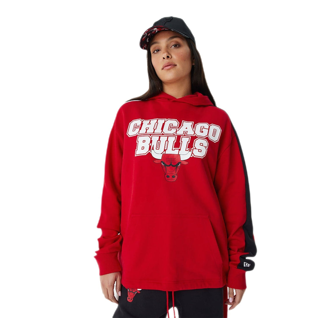 New Era Chicago Bulls Cut and Sew Red Oversized kapucnis pulóver - Sportmania.hu