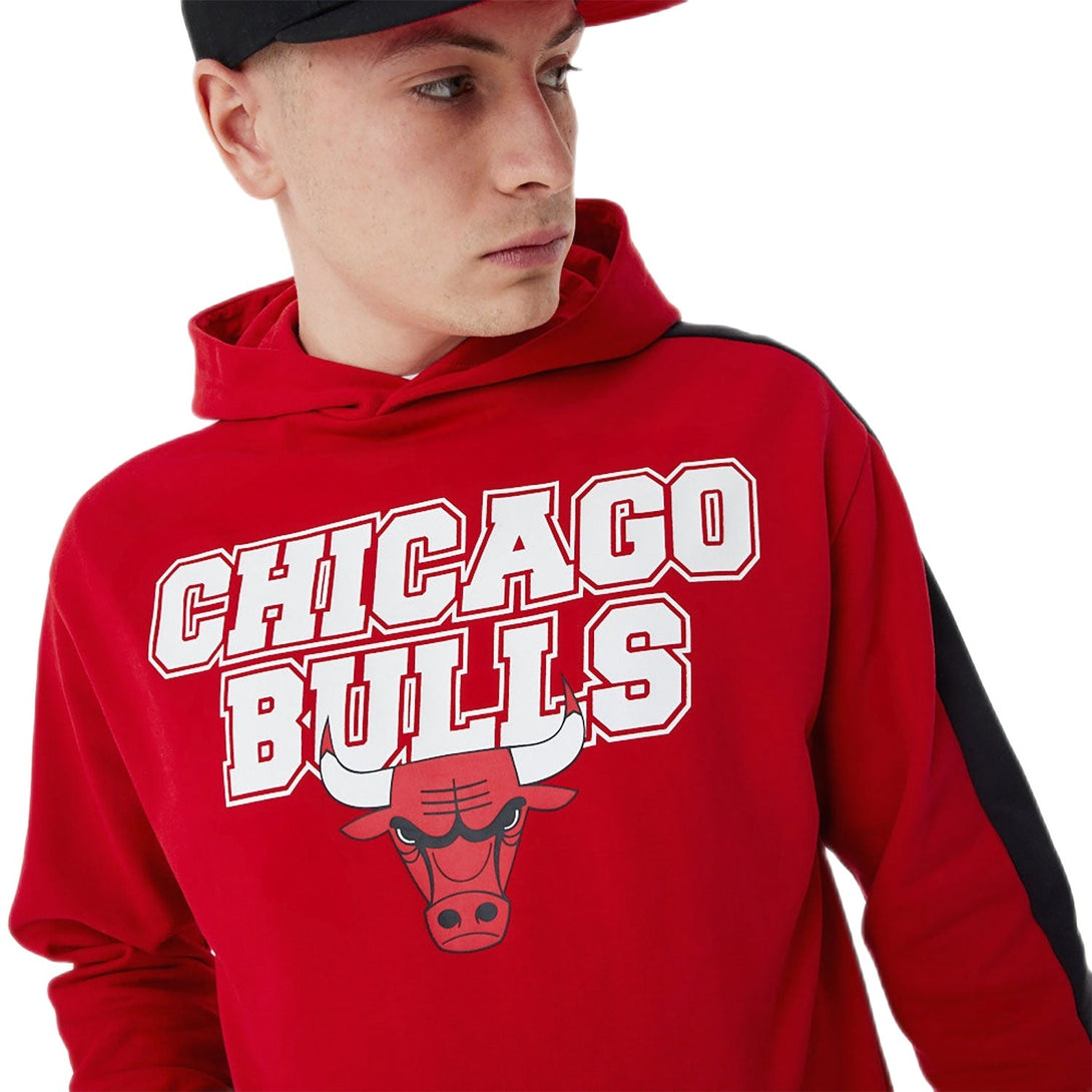 New Era Chicago Bulls Cut and Sew Red Oversized kapucnis pulóver - Sportmania.hu