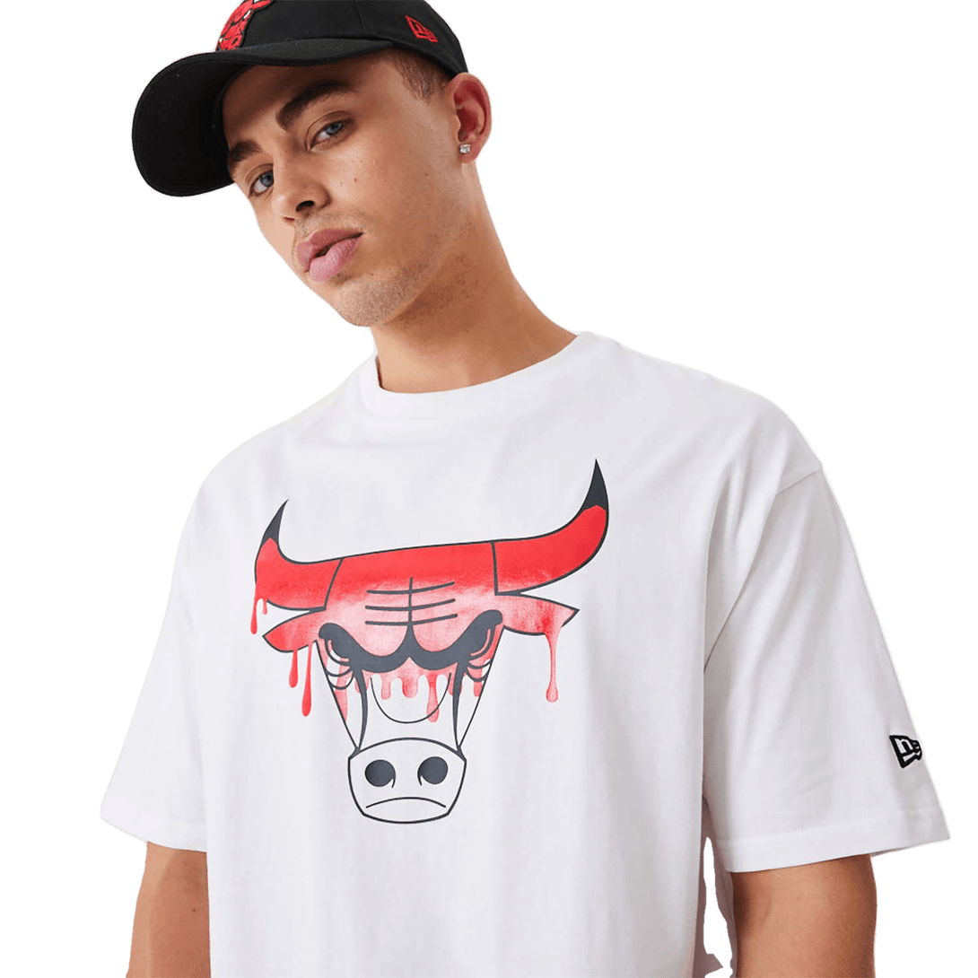 New Era Chicago Bulls NBA Drip Logo White Póló - Sportmania.hu