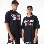 New Era Chicago Bulls NBA Graphic Black Oversized férfi póló