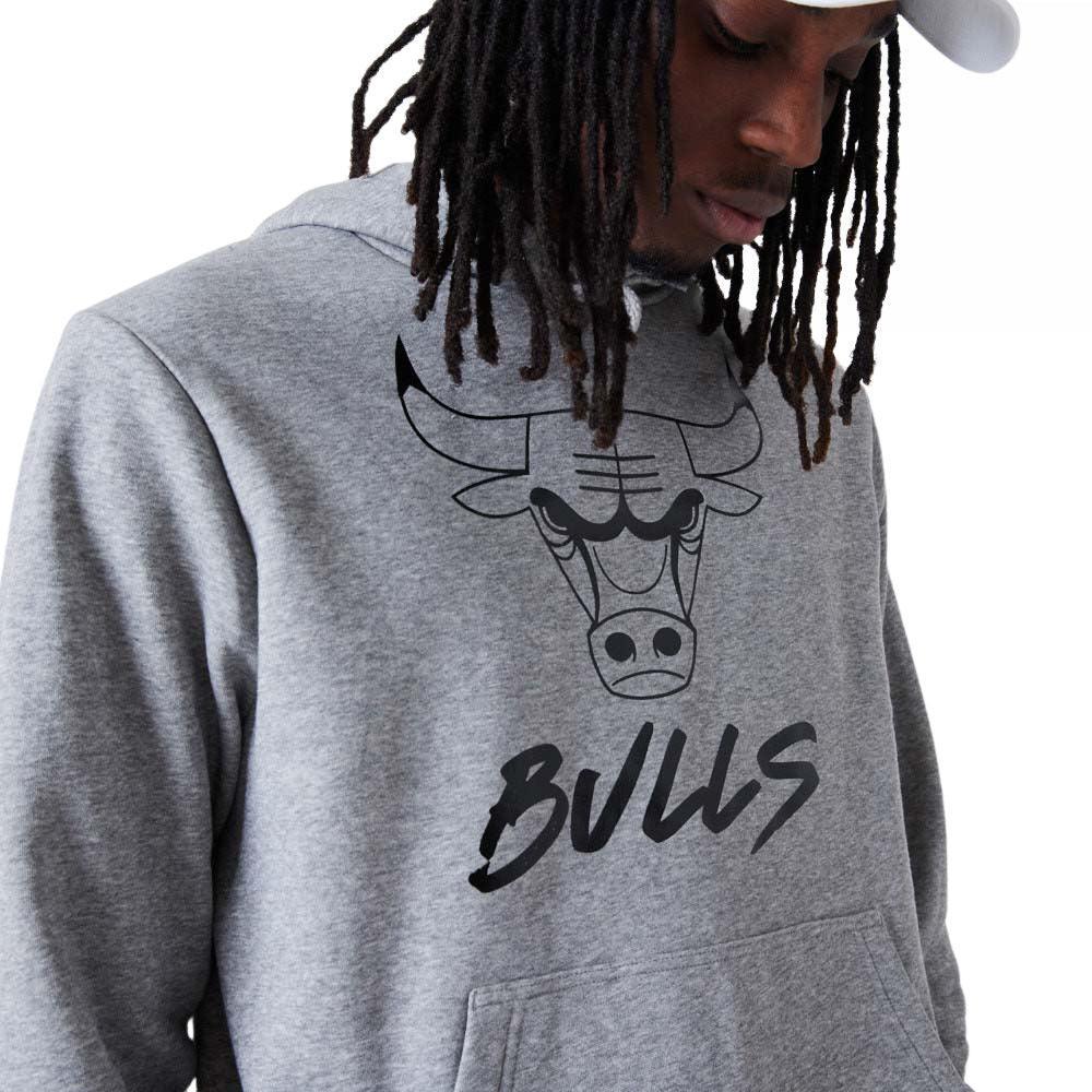 New Era Chicago Bulls NBA Metallic Grey kapucnis pulóver - Sportmania.hu