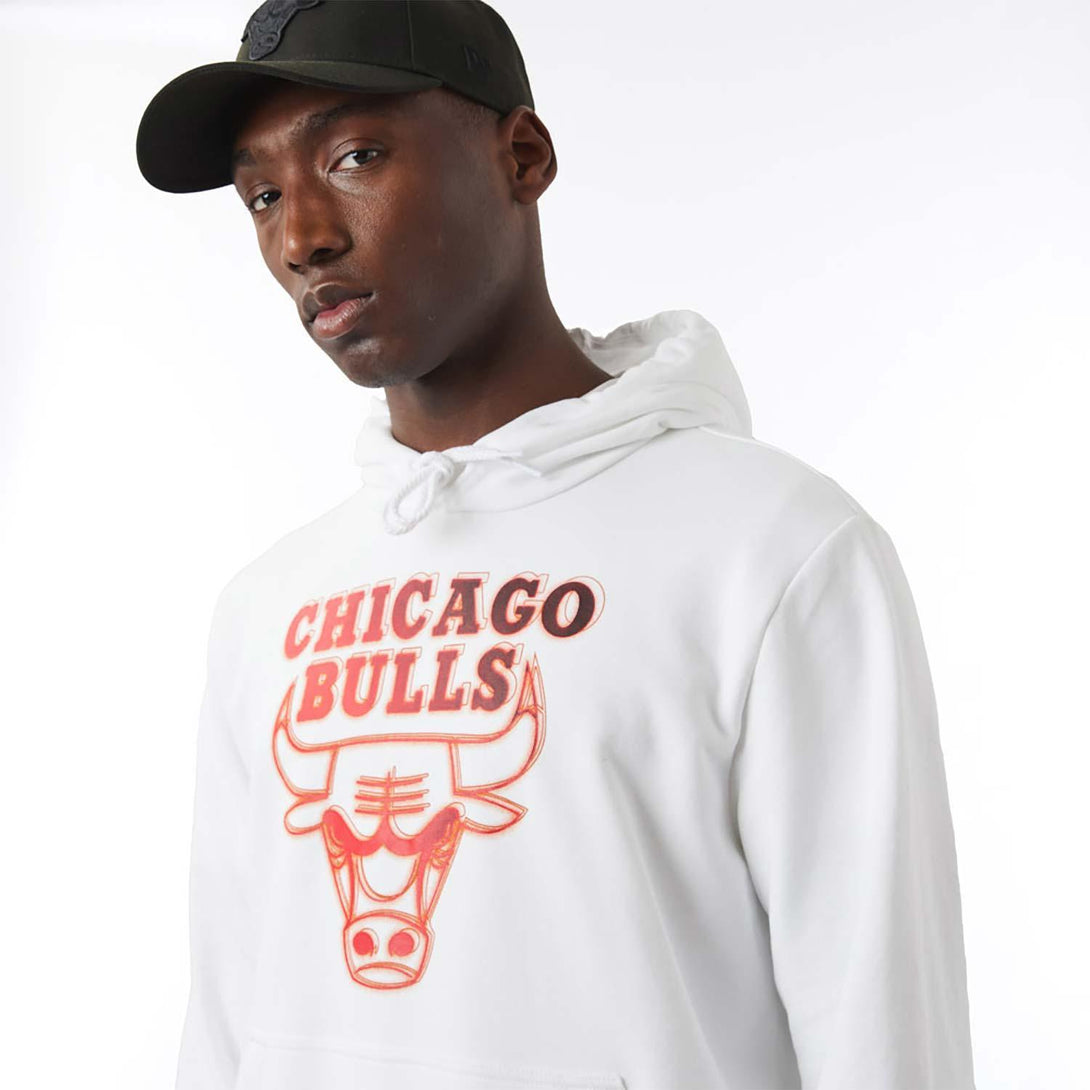 New Era Chicago Bulls NBA Neon Fade White kapucnis pulóver - Sportmania.hu