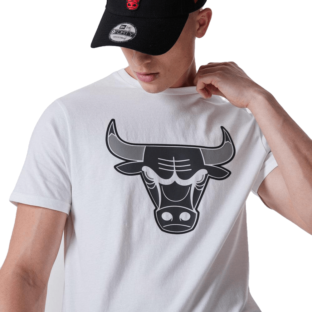 New Era Chicago Bulls NBA Outline Logo White Póló - Sportmania.hu