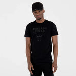 New Era Chicago Bulls NBA Regular Black On Black unisex póló