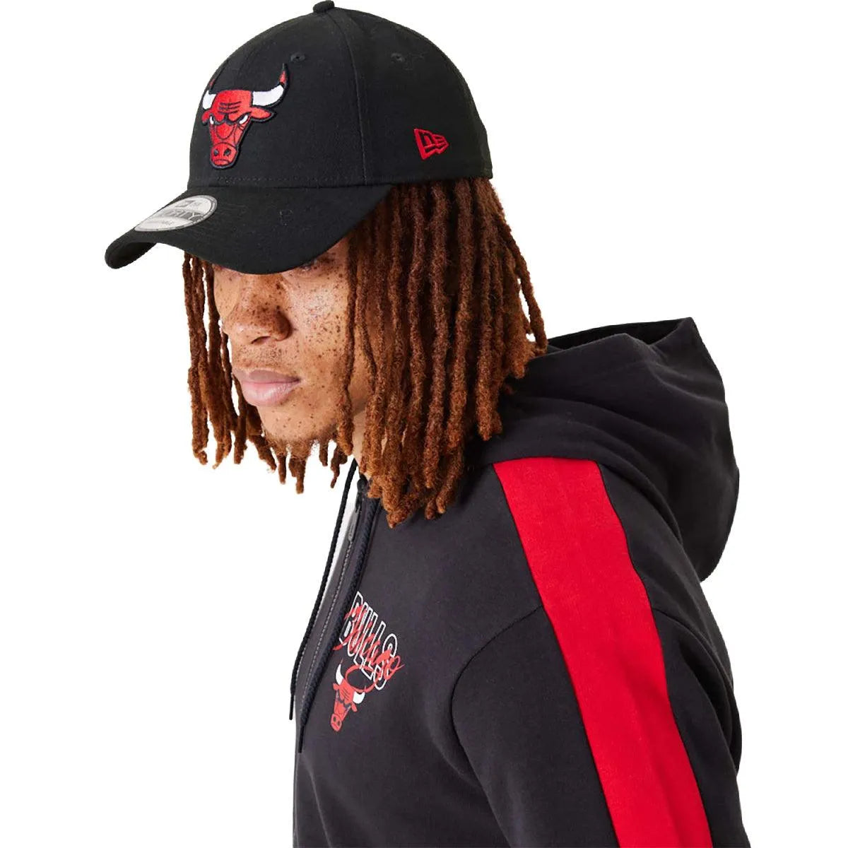 New Era Chicago Bulls NBA Script Full-Zip férfi zip pulóver