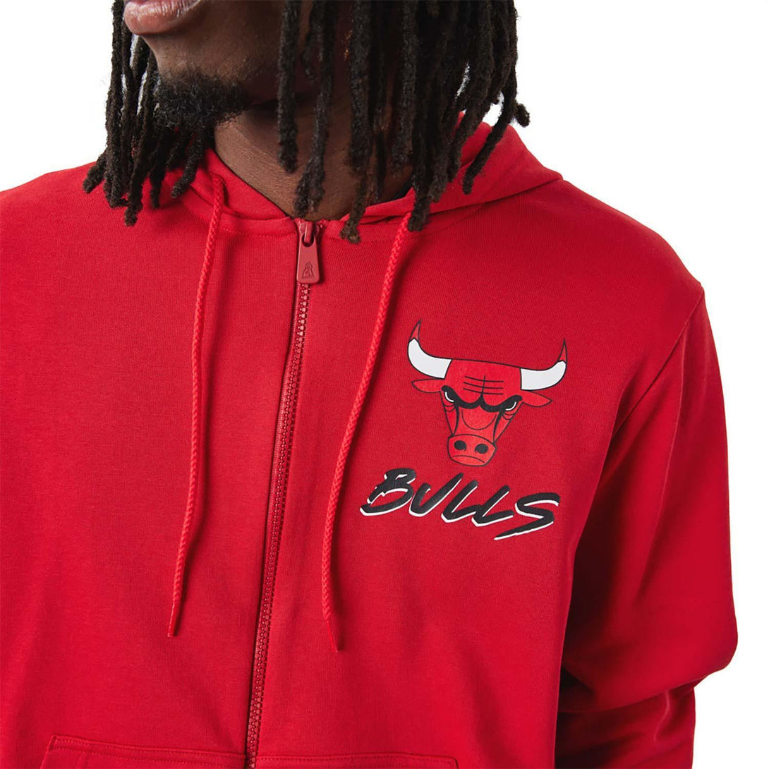 New Era Chicago Bulls NBA Script Red kapucnis pulóver - Sportmania.hu