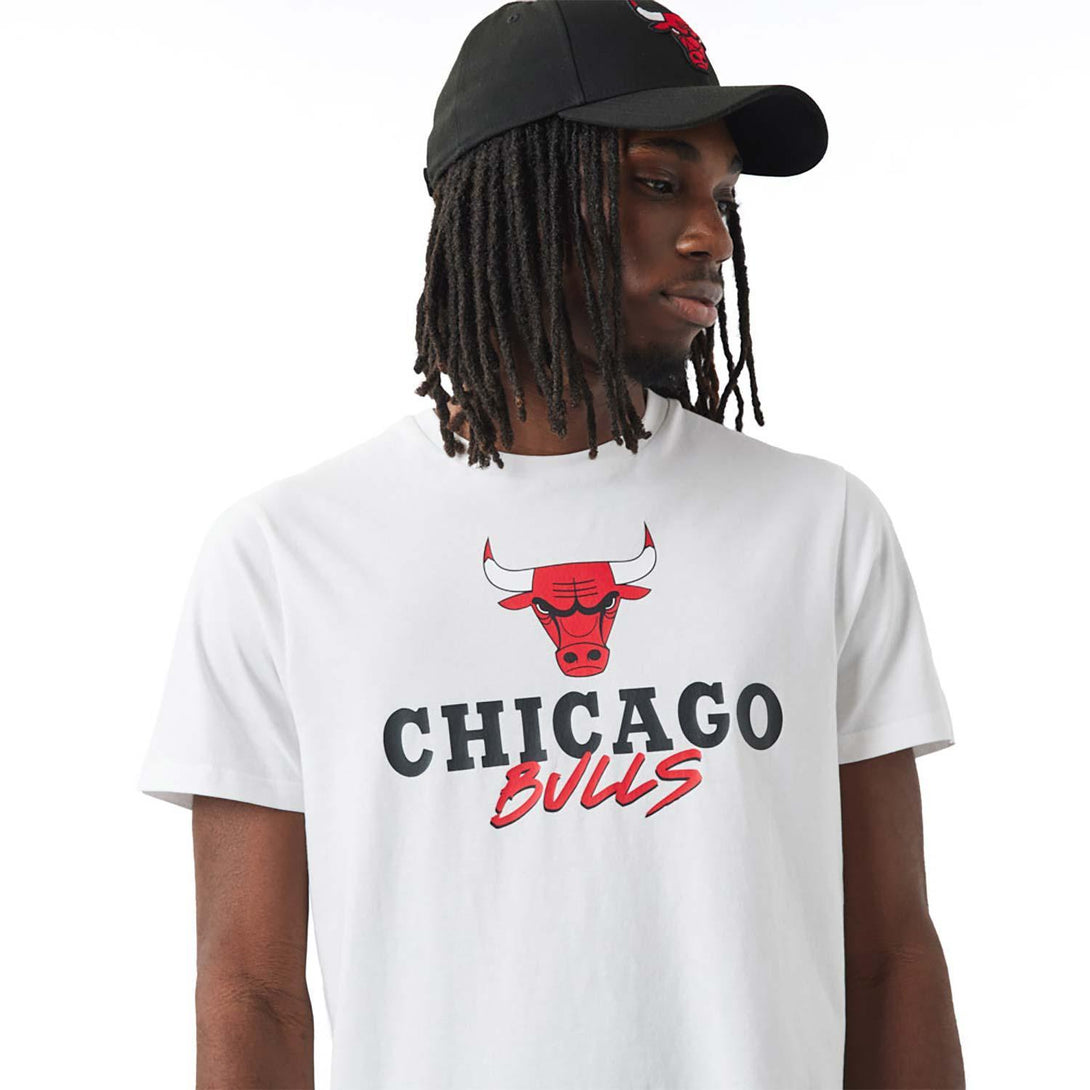 New Era Chicago Bulls NBA Script White póló - Sportmania.hu