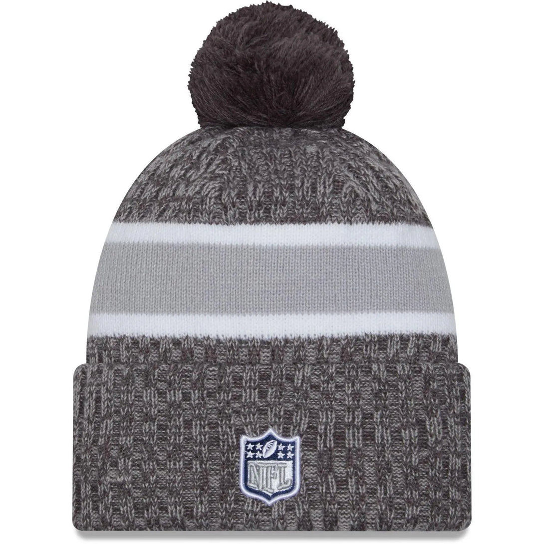 New Era Dallas Cowboys NFL Sideline 2023 Grey Bobble Knit kötött sapka - Sportmania.hu