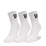 New Era Flag 3-Pack White Short zokni szett