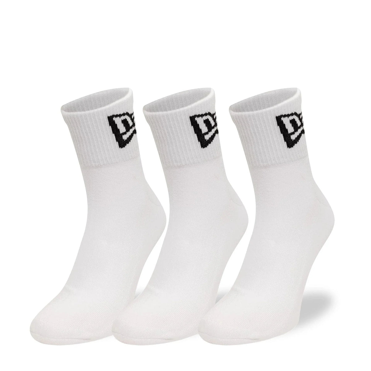 New Era Flag 3-Pack White Short zokni szett