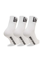 New Era Flag 3-Pack White Short zokni szett