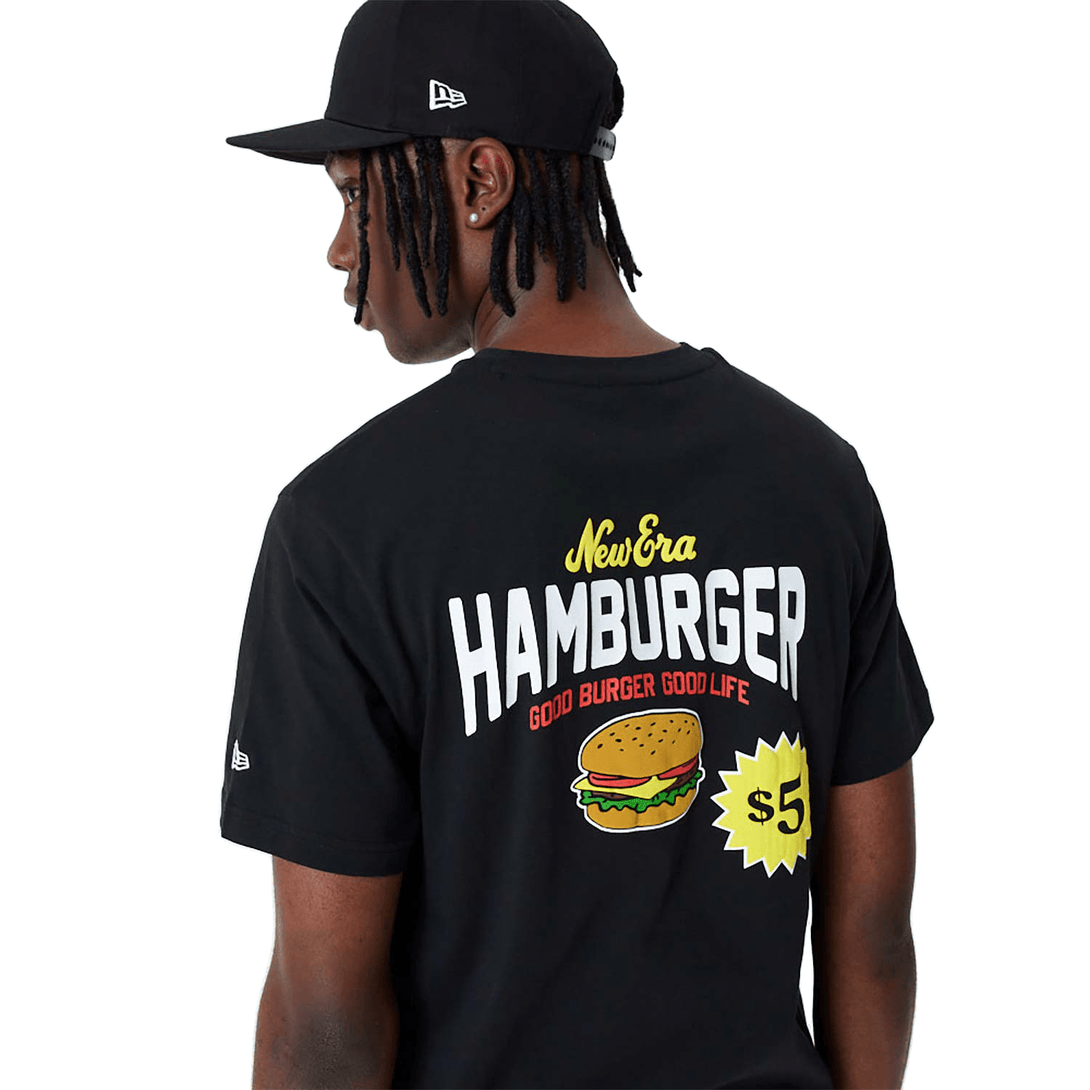 New Era Hamburger Graphic Black Póló - Sportmania.hu