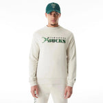 New Era Hellbeiges Milwaukee Bucks NBA Graphic pulóver - Sportmania.hu