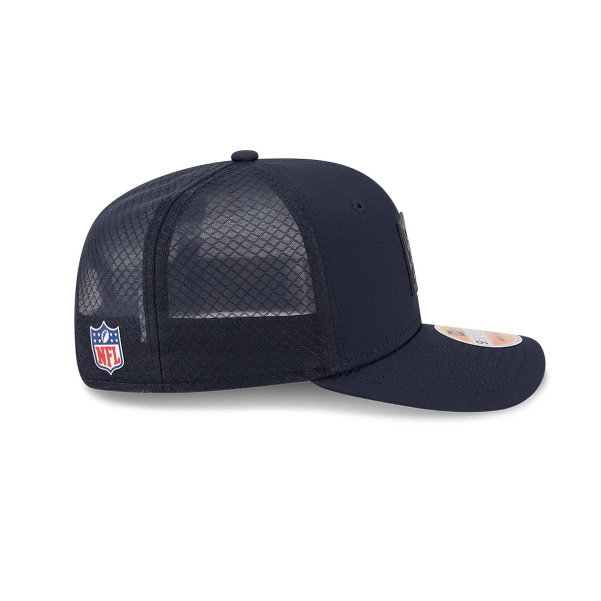 New Era Houston Texans NFL Sideline 2025 Navy 9SEVENTY Trucker Stretch Snap - baseball sapka