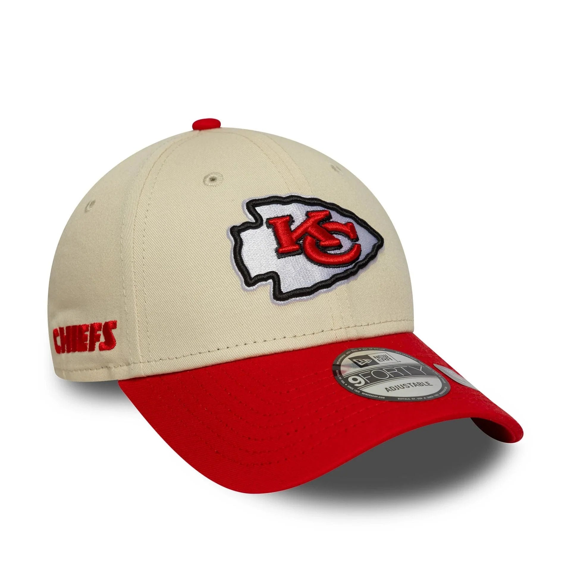 New Era Kansas City Chiefs NFL Wordmark Cream 9FORTY baseball sapka - Sportmania.hu
