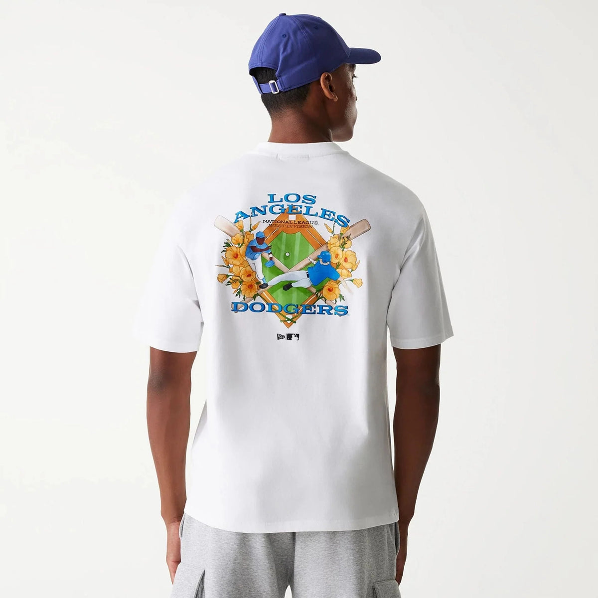New Era LA Dodgers MLB Baseball Graphic White Oversized póló