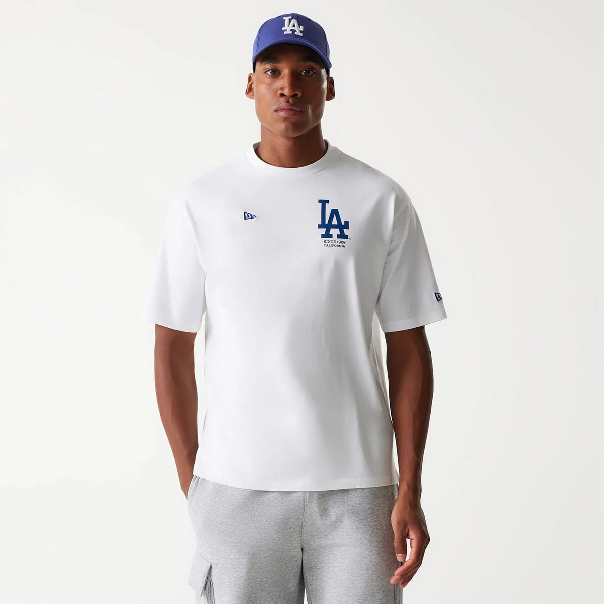 New Era LA Dodgers MLB Baseball Graphic White Oversized póló
