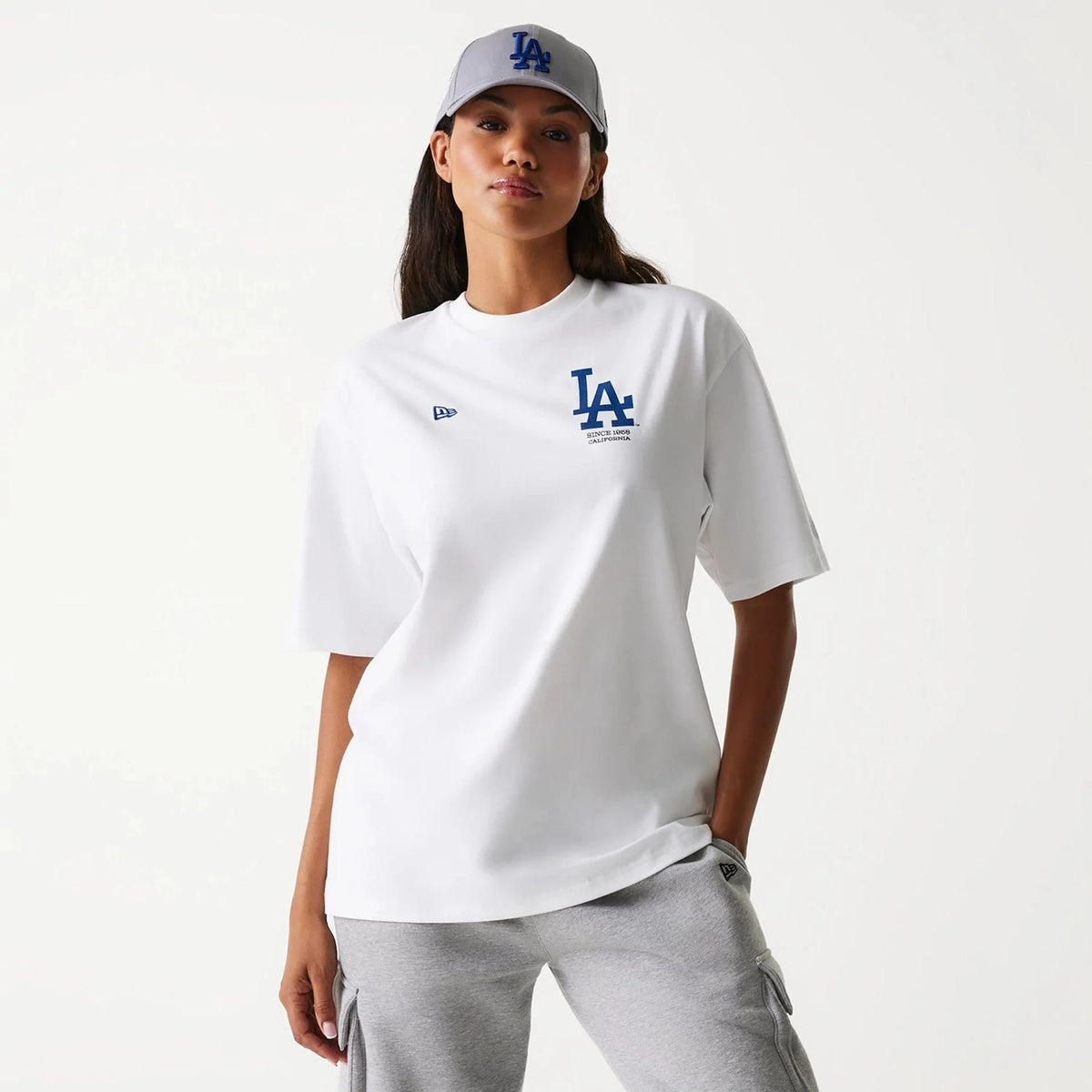 New Era LA Dodgers MLB Baseball Graphic White Oversized póló