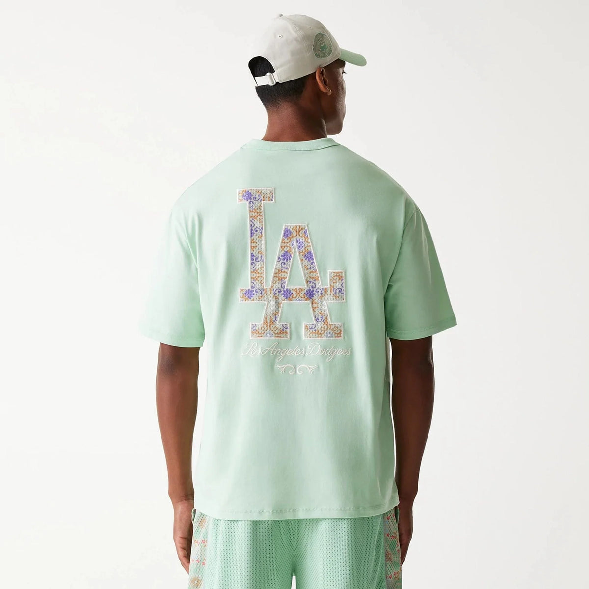 New Era LA Dodgers MLB Infill Pastel Green Oversized póló
