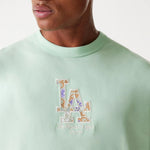 New Era LA Dodgers MLB Infill Pastel Green Oversized póló