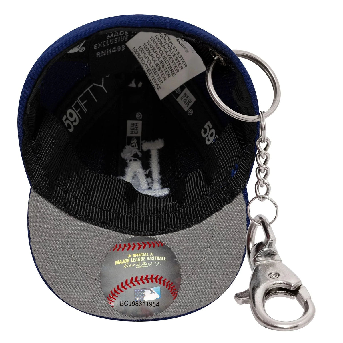 New Era LA Dodgers MLB Mini Cap Dark Blue kulcstartó