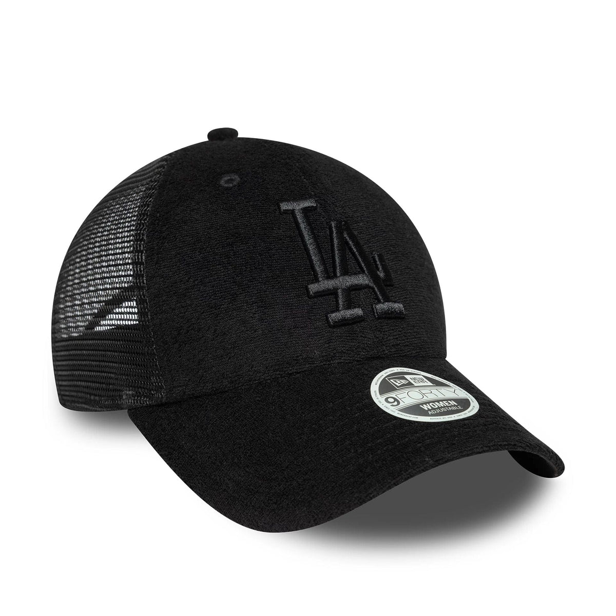 New Era LA Dodgers Womens Fabric Black 9FORTY Trucker sapka