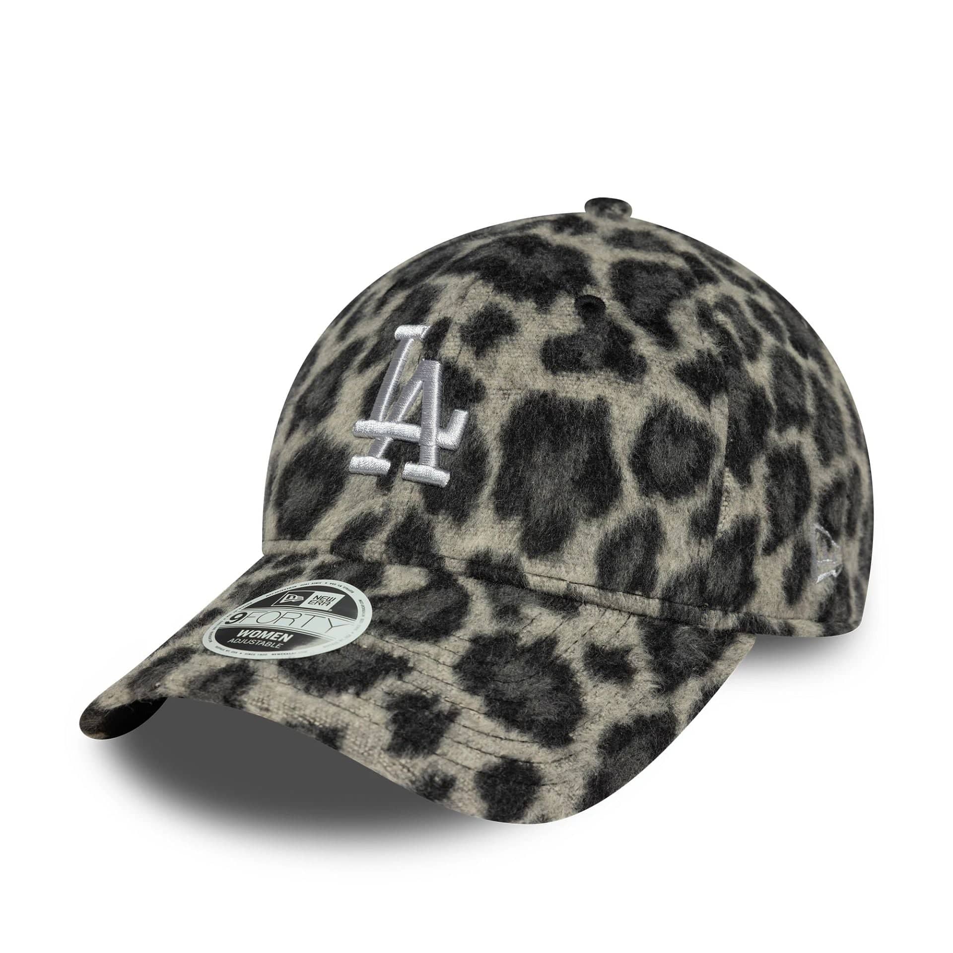 New Era LA Dodgers Womens MLB Cosy Animal Grey Leopard 9FORTY baseball sapka, női