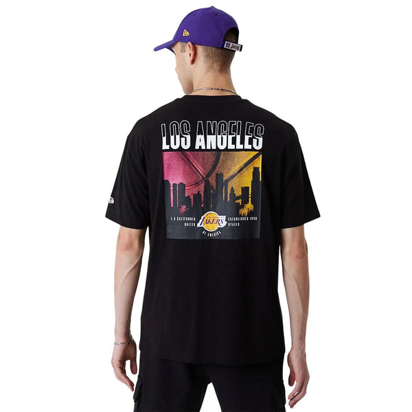 New Era LA Lakers City Graphic Black Oversized póló - Sportmania.hu