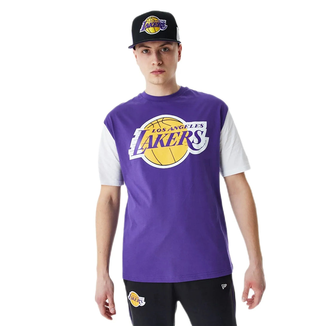 New Era LA Lakers Colour Block Oversized Póló - Sportmania.hu