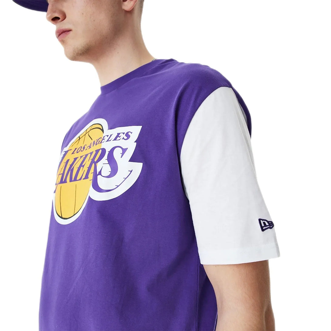 New Era LA Lakers Colour Block Oversized Póló - Sportmania.hu