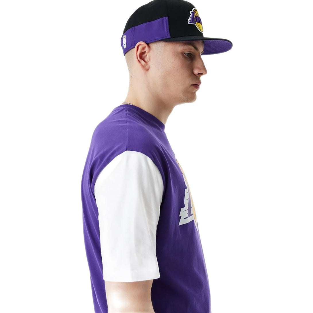 New Era LA Lakers Colour Block Oversized Póló - Sportmania.hu