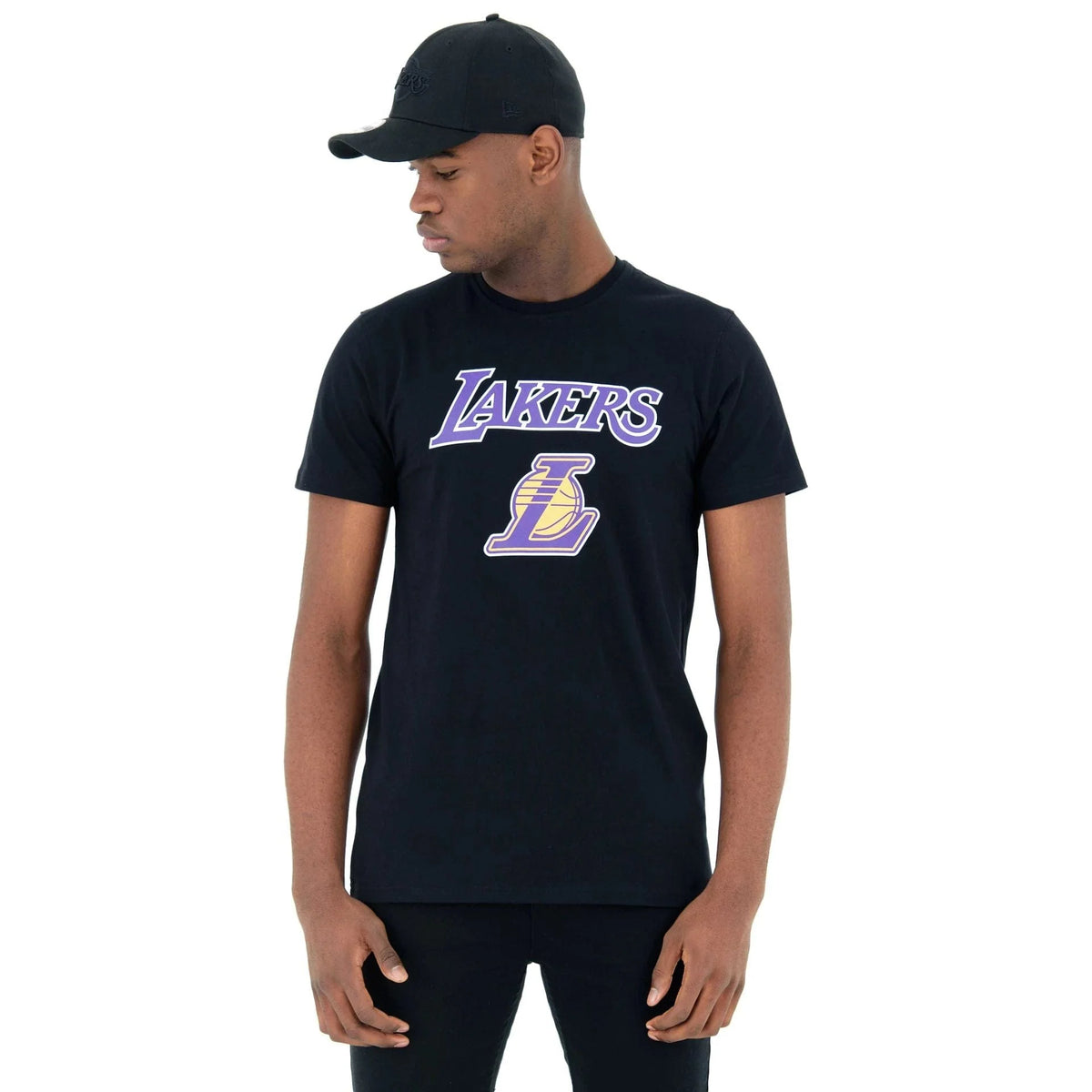 New Era LA Lakers NBA Regular Black unisex póló
