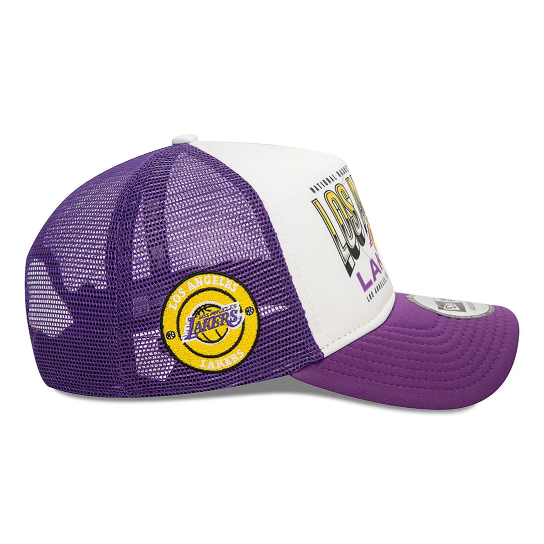 New Era LA Lakers NBA Team Colour Purple 9FORTY Trucker Baseball sapka - Sportmania.hu