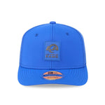 New Era LA Rams NFL Sideline 2025 Bright Blue 9SEVENTY Trucker Stretch Snap - baseball sapka