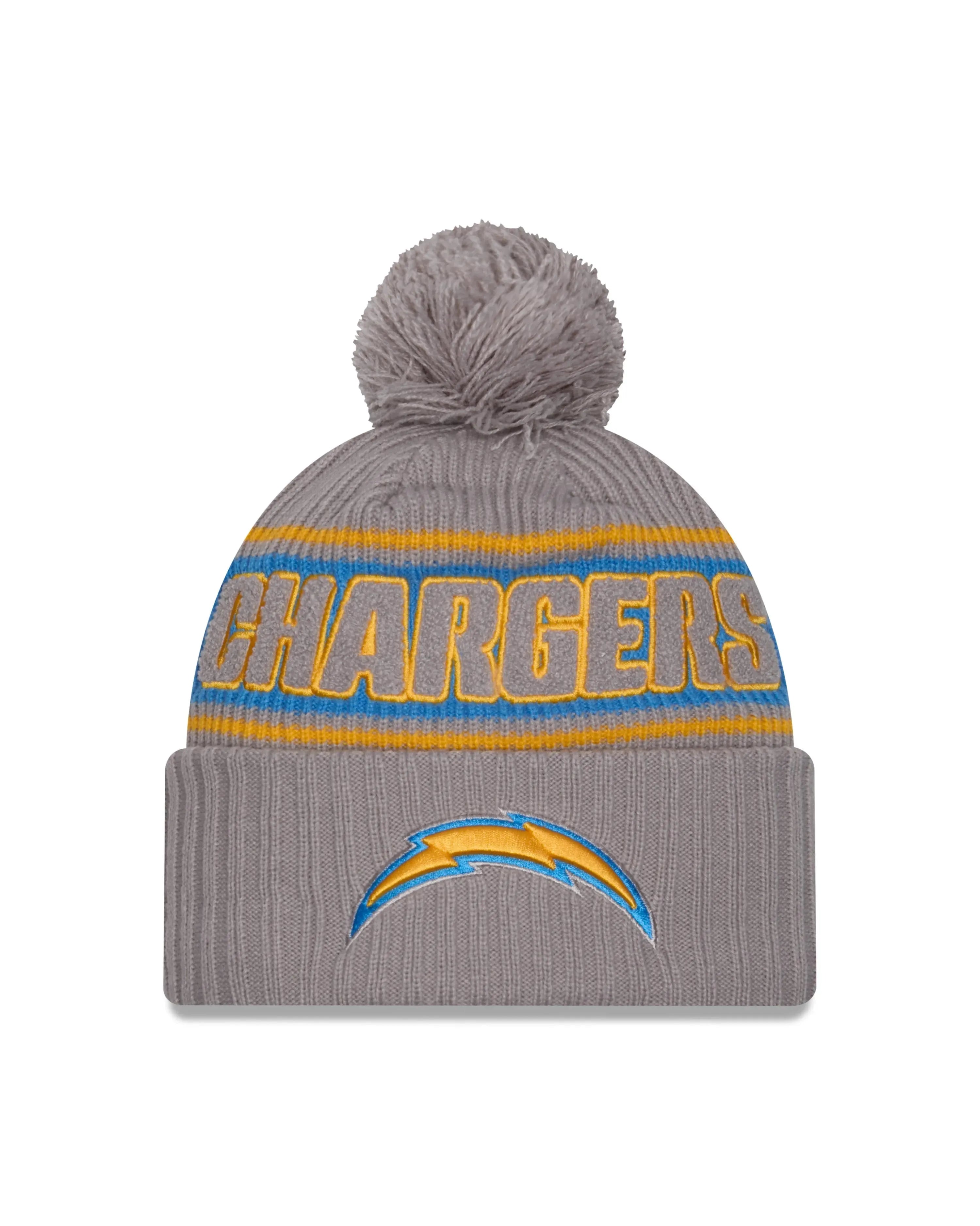 New Era Los Angeles Chargers NFL Sideline Grey kötött sapka