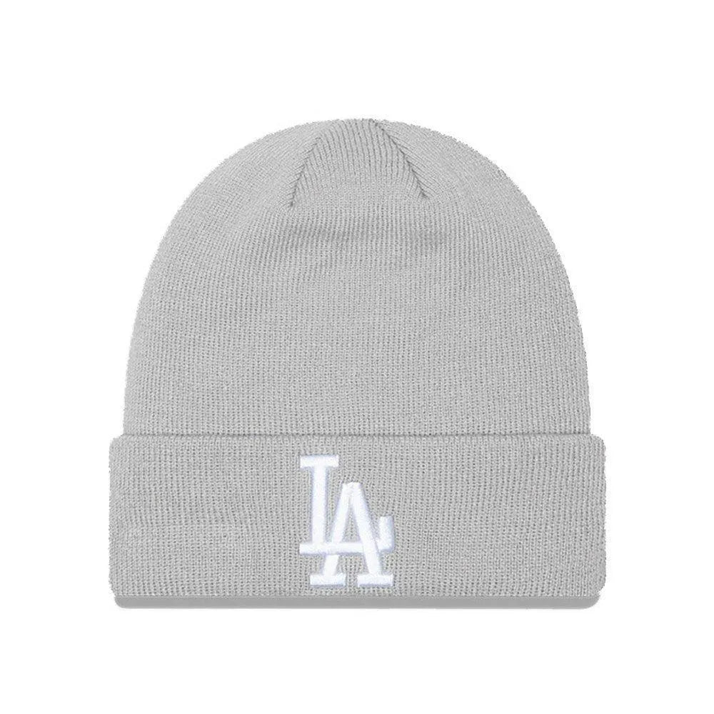 New Era Los Angeles Dodgers Essential Cuff szürke kötött sapka