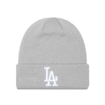 New Era Los Angeles Dodgers Essential Cuff szürke kötött sapka