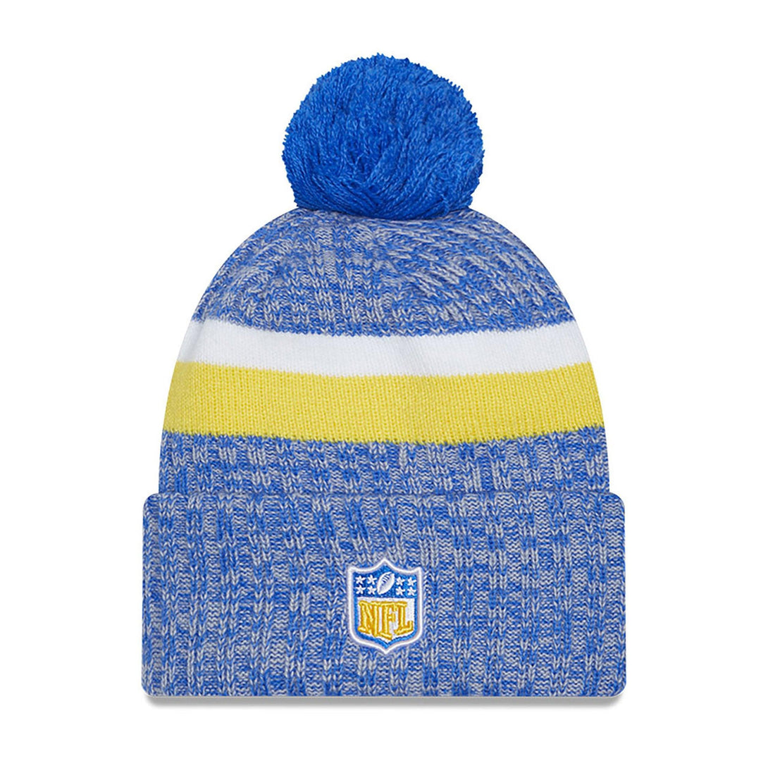 New Era Los Angeles Rams NFL Sideline 2023 Blue Bobble Knit kötött sapka - Sportmania.hu